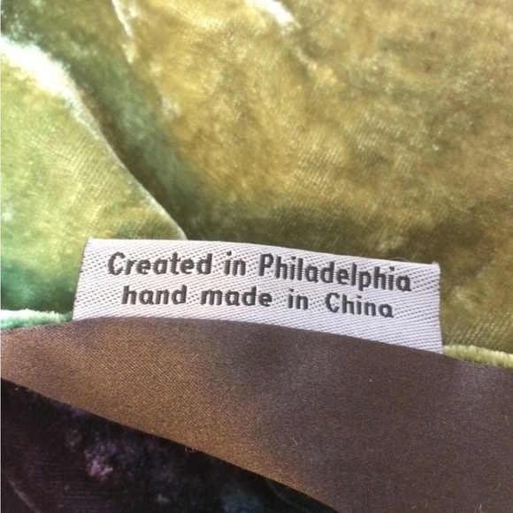 Kevin O’Brien green velvet ombré infinity scarf o/s - Picture 7 of 7